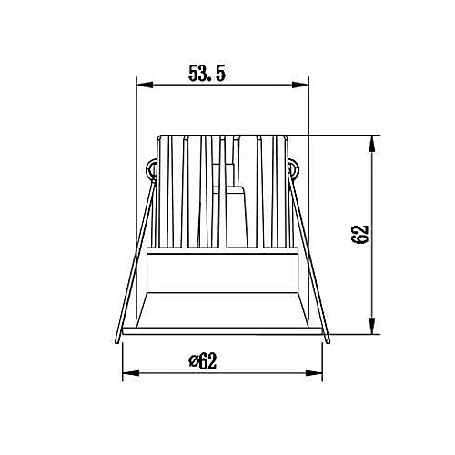 Jüpiter LS557 B Alüminyum 7W / 24° Ø55 3000K 520 Lümen Beyaz Sabit LED Spot IP20 - 2