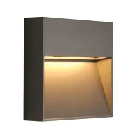 Jüpiter LW453 Alüminyum 6W/ 120° 3000K 300 Lümen Antrasit LED Bahçe Aplik IP44 - 1