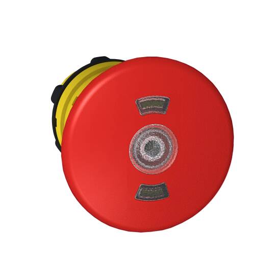 Kırmızı Ø40 Işıklı Acil Kapatma Basmalı Düğme Başlığı Ø22 Tetik Ve Mandallama - 1