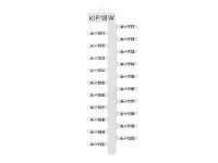 Klemsan 508012 Kıp 18 W-Sı Hf 2W/18 Şeffaf Tüpe Geçirilen Etiket - 1