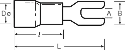 Klemsan 591012 Kck 401 Kırmızı Çatal Uçlu Kablo Pabuç - 1