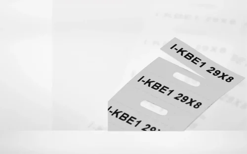 Klemsan 808164 I-Kbe1 29X8 Y/W Şeffaf Kılıflara Takılan Etiket - 1