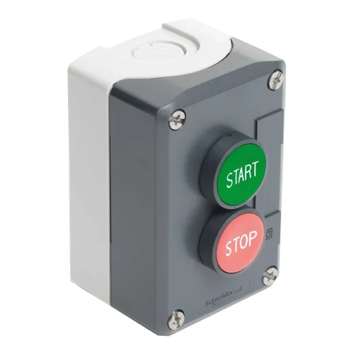 Schneider Electric XALD215 Koyu Gri İstasyon Yeşil Sıva Altı/Kırmızı Sıva Altı Buton Ø22 Yaylı Dönüş - 1