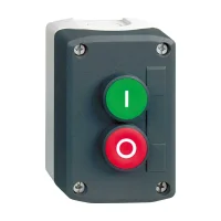 Schneider Electric XALD213 Koyu Gri İstasyon Yeşil Sıva Altı/Kırmızı Sıva Altı Buton Ø22 Yaylı Dönüş - 1