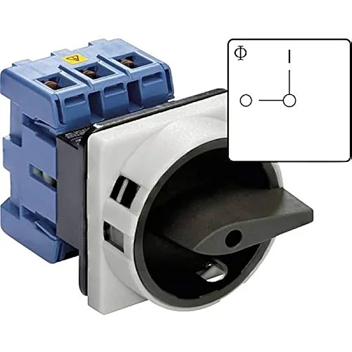 Kraus Naimer CA10-T103/01E 01E Kardeş Elektrik 3 Fazlı 0-1 Ana Şalter 20A 64X64 - 1