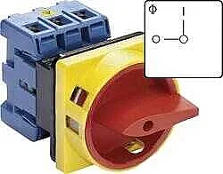 Kraus Naimer KG100T203/01E 3 Kutuplu Pano Kapağına Montaj Emniyet Şalteri 100A - 1