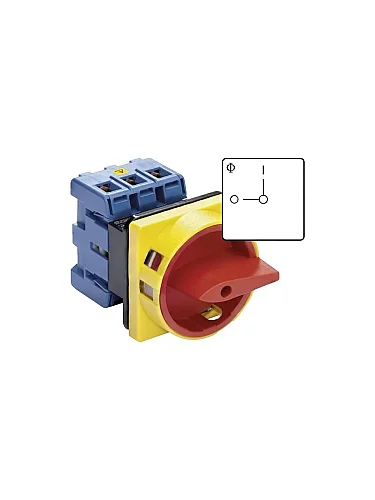Kraus Naimer KG125T204-09VE 4 Kutuplu Pano Tabanı Montaj Emniyet Şalteri 125A - 1