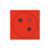 Legrand 077118L Düz Yüzey Ups Priz 45° 16A 250V 2M Kırmızı - 1