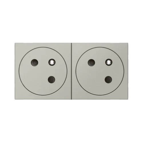 Legrand 079272L İkili Düz Yüzey Ups Priz 45° 16A 250V 4M Alü. - 1