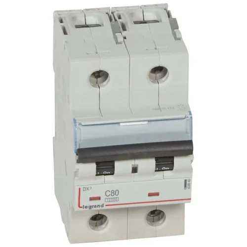 Legrand 408640 DX3 2P C 80A 10kA Otomatik Sigorta - 1