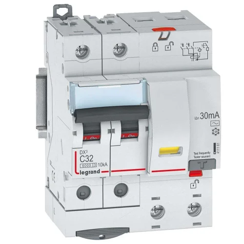 Legrand 411161 DX³ RCBO 32A 2P AC tipi 30mA Kaçak Akım Rölesi - 1