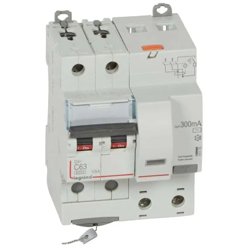 Legrand 411178 DX³ RCBO 63A 2P AC tipi 300mA Kaçak Akım Rölesi - 1