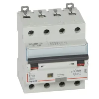 Legrand 411185 DX³ RCBO 10A 4P AC tipi 30mA Kaçak Akım Rölesi - 1