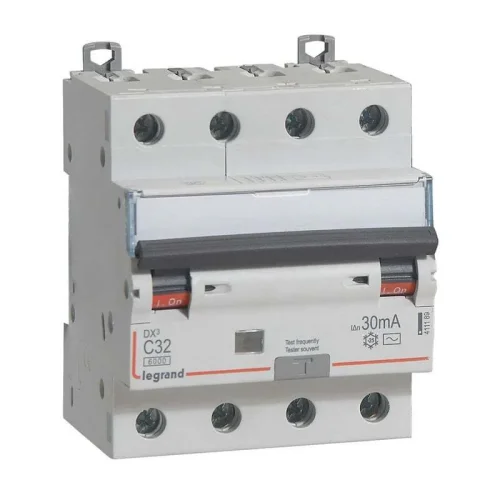 Legrand 411189 DX³ RCBO 32A 4P AC tipi 30mA Kaçak Akım Rölesi - 1