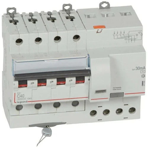 Legrand 411190 DX³ RCBO 40A 4P AC tipi 30mA Kaçak Akım Rölesi - 1