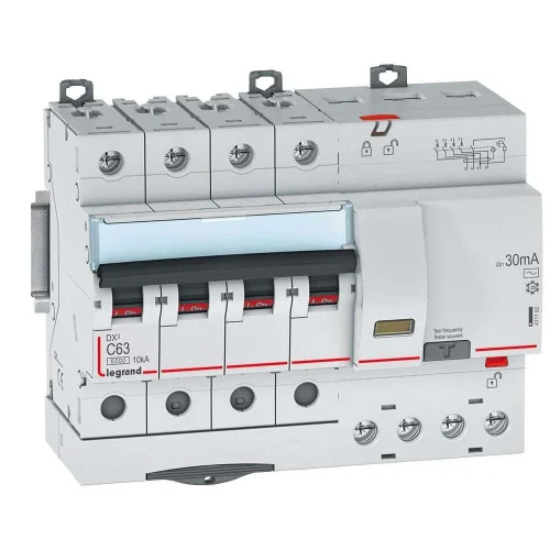 Legrand 411192 DX³ RCBO 63A 4P AC tipi 30mA Kaçak Akım Rölesi - 1