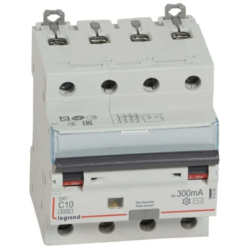 Legrand 411204 DX³ RCBO 10A 4P AC tipi 300mA Kaçak Akım Rölesi - 1