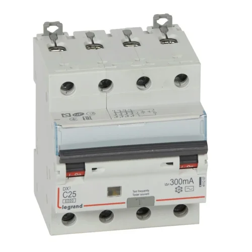 Legrand 411207 DX³ RCBO 25A 4P AC tipi 300mA Kaçak Akım Rölesi - 1