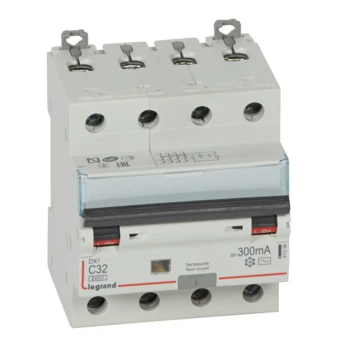 Legrand 411208 DX³ RCBO 32A 4P AC tipi 300mA Kaçak Akım Rölesi - 1