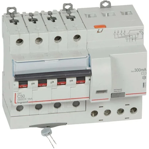 Legrand 411210 DX³ RCBO 50A 4P AC tipi 300mA Kaçak Akım Rölesi - 1