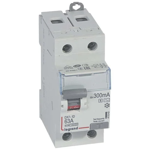 Legrand 411543 DX³ KAK 2P selektif-AC 63A 300mA Kaçak Akım Rölesi - 1