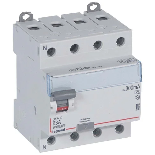 Legrand 411686 DX³ KAK 4P A 63A 300mA Kaçak Akım Rölesi - 1
