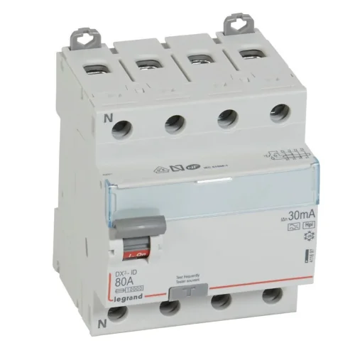 Legrand 411697 DX³ KAK 4P F 80A 30mA Kaçak Akım Rölesi - 1
