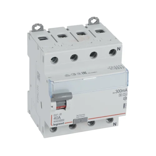 Legrand 411800 DX³ KAK 4P selektif-A 40A 300mA Kaçak Akım Rölesi - 1
