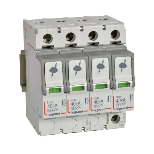 Legrand 412243 Sayaç Sonrası İçin Parafudr Tip 2 C Tipi Imax 40Ka Up:1.7Kv 4Kutup - 1