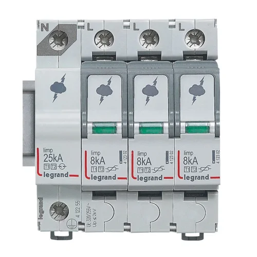 Legrand 412255 Ana Dağıtım Panosu İçin Parafudr Tip1 - Tip 2 Veya B + C Tipi 3K + N Up:1.3Kv - 1
