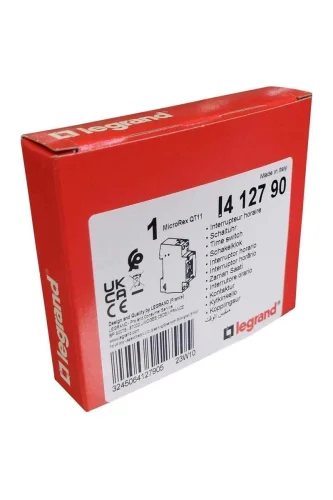 Legrand 412790 Dikey Analog Kadranlı Günlük Zaman Saati 100 Saat Rezervli 16A 250V - 1