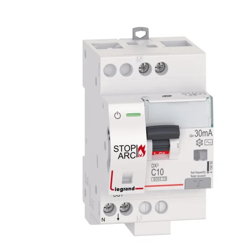 Legrand 415950 DX3 AFDD 1P+N C10 30MA AC 3M Kaçak Akım Rölesi - 1