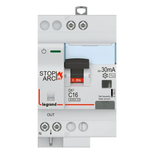 Legrand 415951 DX3 AFDD 1P+N C16 30MA AC 3M Kaçak Akım Rölesi - 1