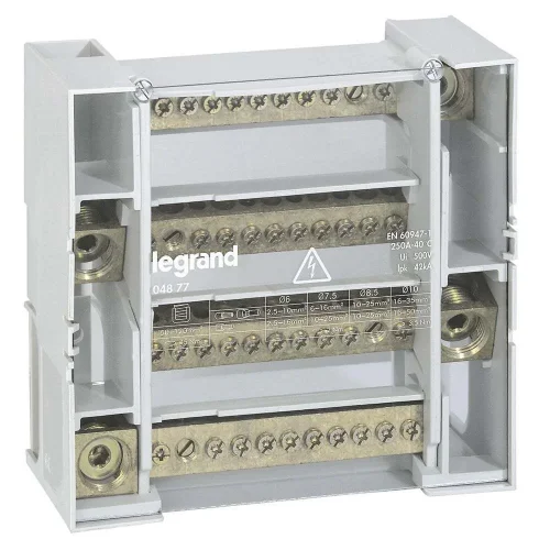 Legrand 4877 Mod Dagıtım Blok 250A 4P 12 Bağlantı Kapasiteli - 1