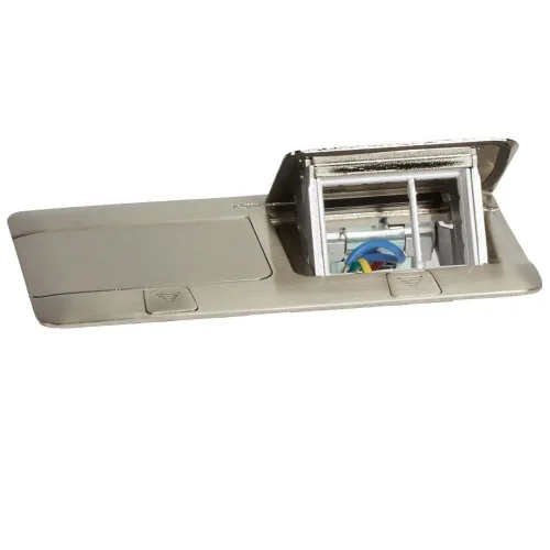 Legrand 54022 6 (2X3) Modül Donatılabilir Masa Veya Döşeme Altı Buat Satine Çelik Renk - 1