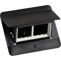 Legrand 654002 Pop-Up Set Üstü Priz Kasası 4 Modules Black + İnstallation Kit - 1