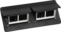 Legrand 654005 Pop-Up Set Üstü Priz Kasası 2X4 Modules Black + İnstallation Kit - 1