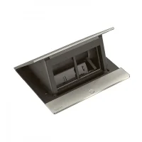 Legrand 654800 Incara Pop-Up Set Üstü Priz Kasası 4 Modül Donatılabilir Paslanmaz Çelik - 1