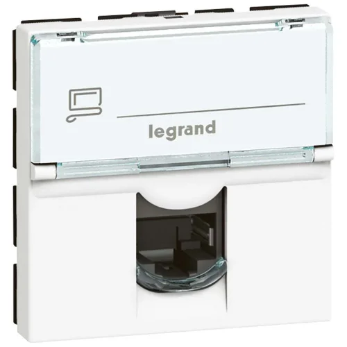Legrand 76591 Lcs² Sistem Armada Rj45 Cat6 Priz Utp 90°Girişli 2 Modül Beyaz - 1