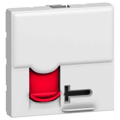 Legrand 76594 Lcs² Sistem Armada Rj45 Cat6 Priz Utp Kontrollü Erişim Kırmızı Kapaklı Beyaz - 1