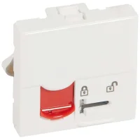 Legrand 76597 Lcs² Sistem Armada Rj45 Cat5E Priz Utp Kontrollü Erişim Kırmızı Kapaklı Beyaz - 1