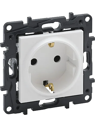 Legrand 767115 Salbei Serisi Beyaz Çocuk Korumalı Topraklı Priz 230V 16A - 1