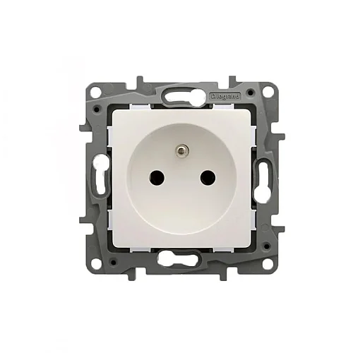 Legrand 767117 Salbei Serisi Beyaz Fransız Standartı Topraklı Priz (Ups Prizi) 16A - 1