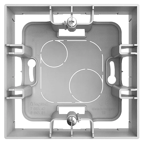 Legrand 767147 Salbei Serisi Beyaz Sıva Üstü Kasa Tekli - 1