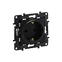 Legrand 767314 Salbei Serisi Antrasit Renk Topraklı Priz 230V 16A - 1