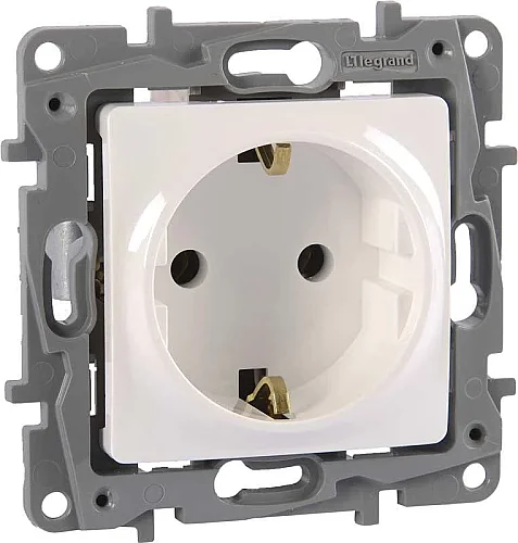 Legrand 767417 Salbei Serisi Bej Fransız Standartı Topraklı Priz (Ups Prizi) 16A - 1