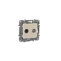 Legrand 767427 Salbei Serisi Bej Tv -Sat Prizi Geçişli - 1