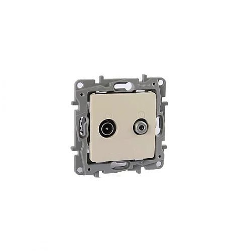 Legrand 767428 Salbei Serisi Bej Tv -Sat Prizi Sonlu - 1