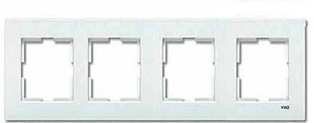 Legrand 768174 Raventi 4Lu Beyaz Çerçeve-X - 1