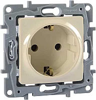 Legrand 768415 Raventi C. Kor.Topraklı Prız Krem - 1